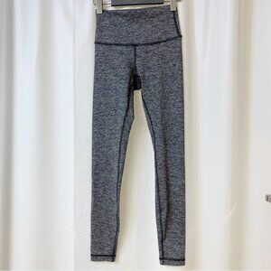 Lululemon Wunder Under Hi-Rise Tight 28" Heathered Black Size 4